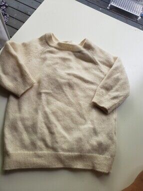 Quince Cream Crewneck Knit Sweater
